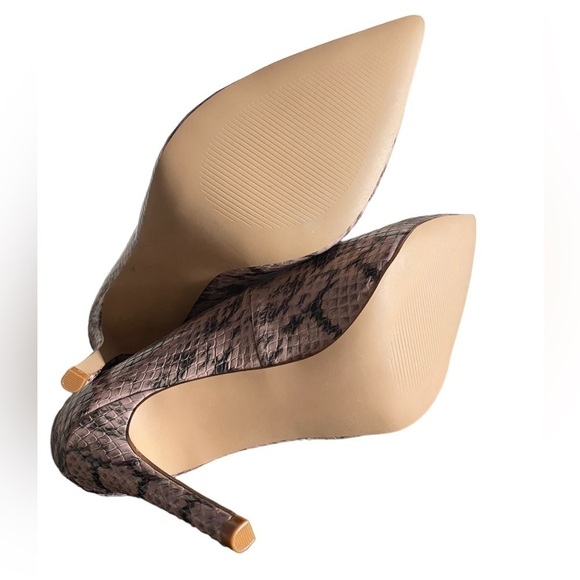 JustFab (JF) Vegan Snakeskin Stiletto’s Woman’s Size 8.5 NWOT 4.5” Heel … - Picture 7 of 9